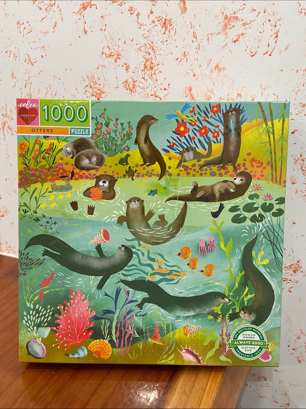 Eeboo Otters - 1000 Piece Puzzle